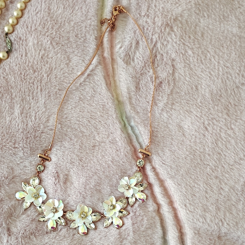 Floral Rose Gold Necklace